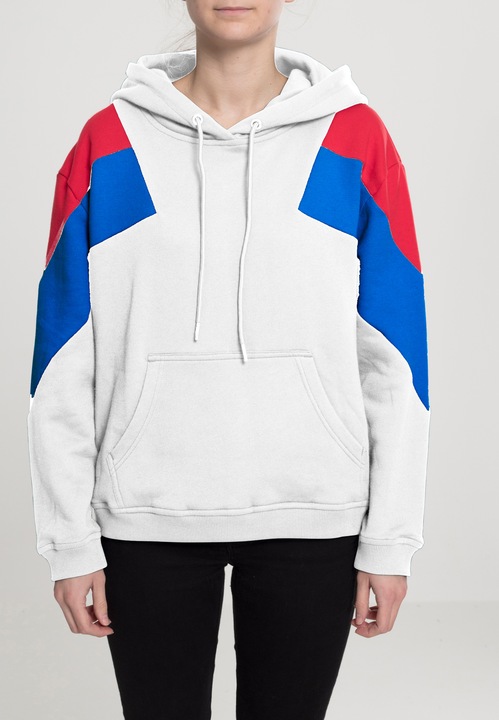 Actual product image Urban Classics Ladies Oversize 3-Tone Block Hoody (XXL)