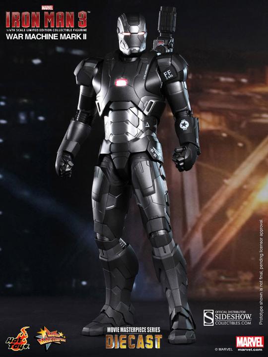 Actual product image Hot Toys Iron Man 3 MMS Diecast War Machine Mark II