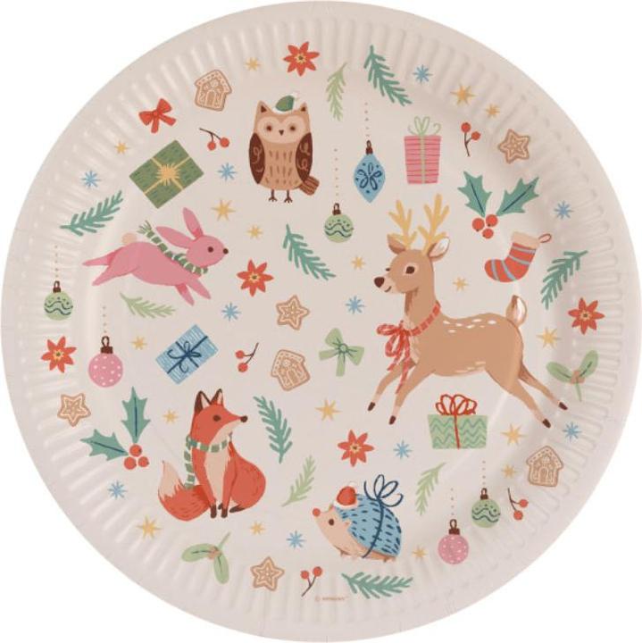 Actual product image Amscan Party plate forest animals, 8 pcs. (8x)