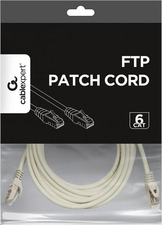 Produktbild Gembird * Patchkabel Cat.6 FTP 5m / weiss (F/UTP, CAT6, 5 m)