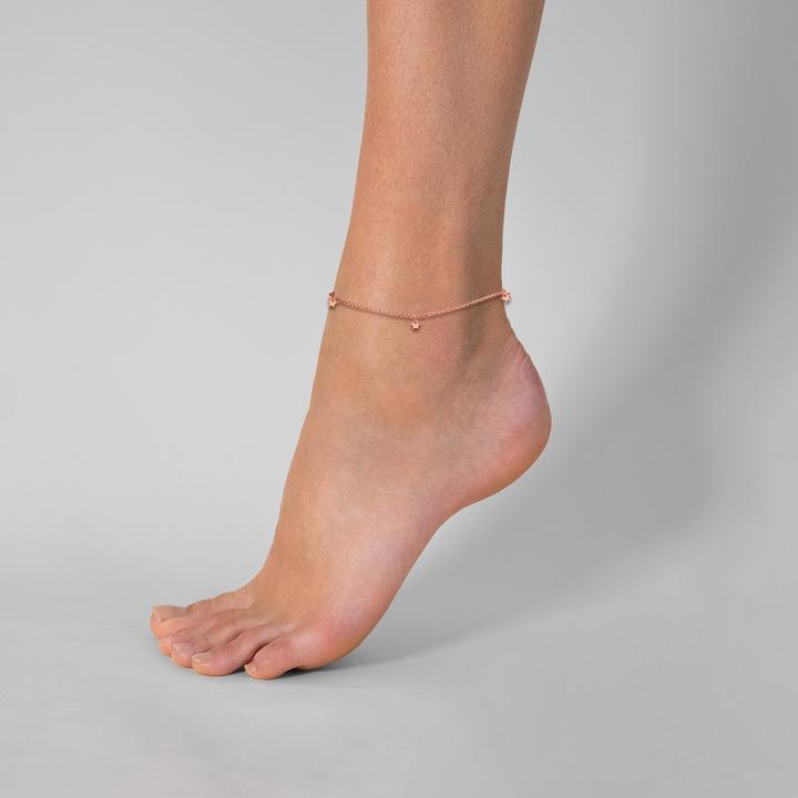 Image du produit Glanzstücke München Femme étoile argent sterling or rose 22,0 cm chaîne de base + 3,0 cm extension - 23960 (Argent Sterling, 22 cm)