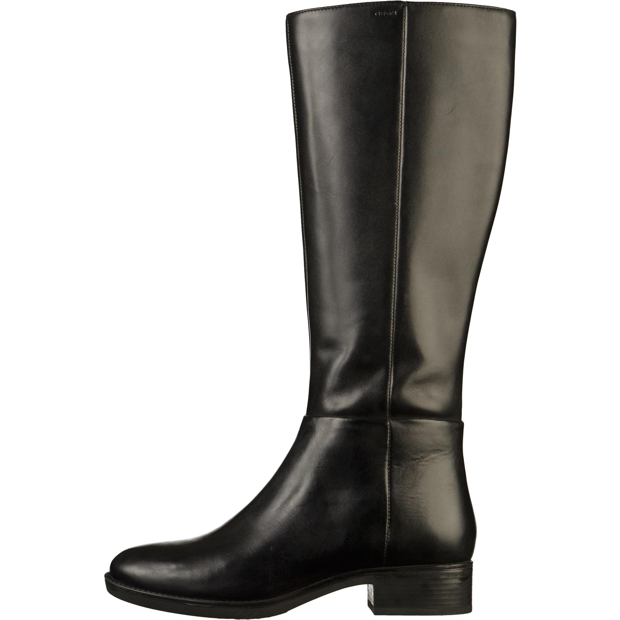 Geox, Damen, Boots + Stiefel, Stiefel, Schwarz, (39)