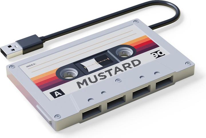 Mustard - Cassette Hub (USB-A, 4 ports)