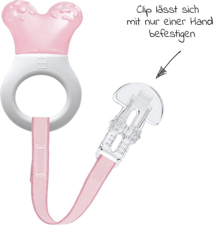 Produktbild MAM Beissringe & Zahnungshilfen Kühl-Beissring Mini Cooler & Clip - Rosa