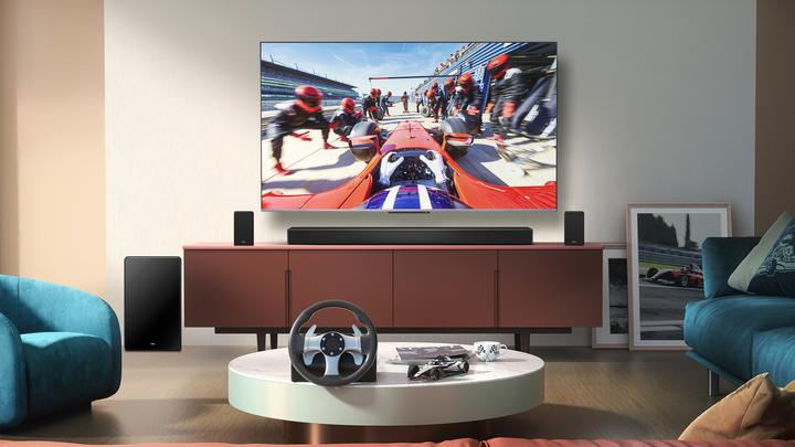 Immagine prodotto TCL Soundbar Q85H 7.1.4 canali, Dolby Atmos con Subwoofer integrato, 1020W (510 W, 7.1.4 Canale)