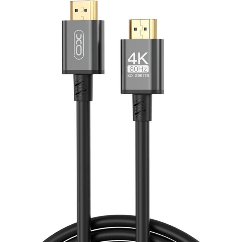 xO HDMI Cable GB017B, 4K, 5m, Black (5 m), Cavo video, Nero