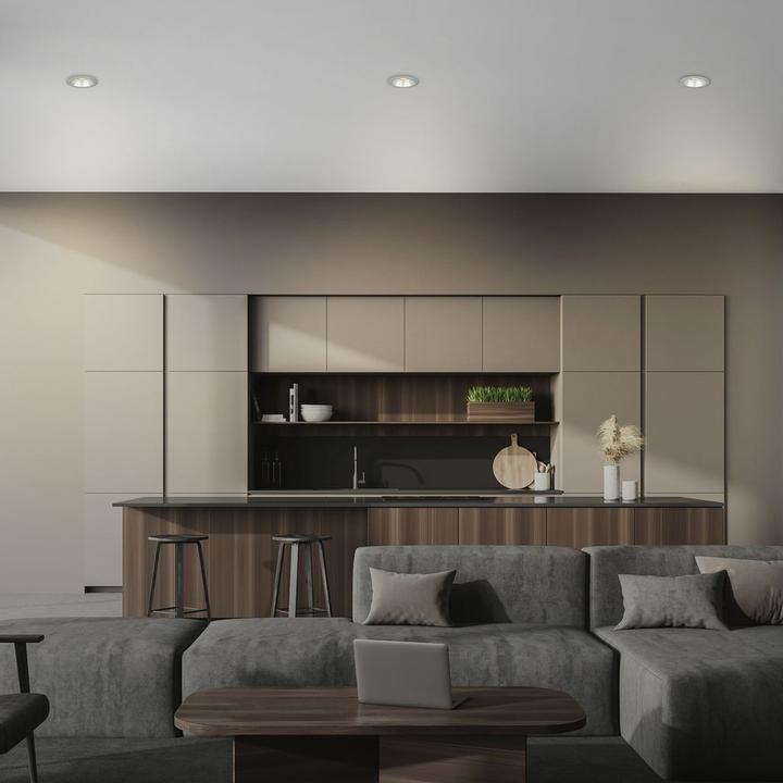 Actual product image Briloner Recessed light set, chrome matt, excl. 3xLGU10 (GU10)