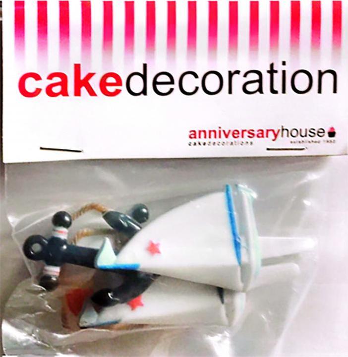 Actual product image Anniversary House Nautical Cake Topper