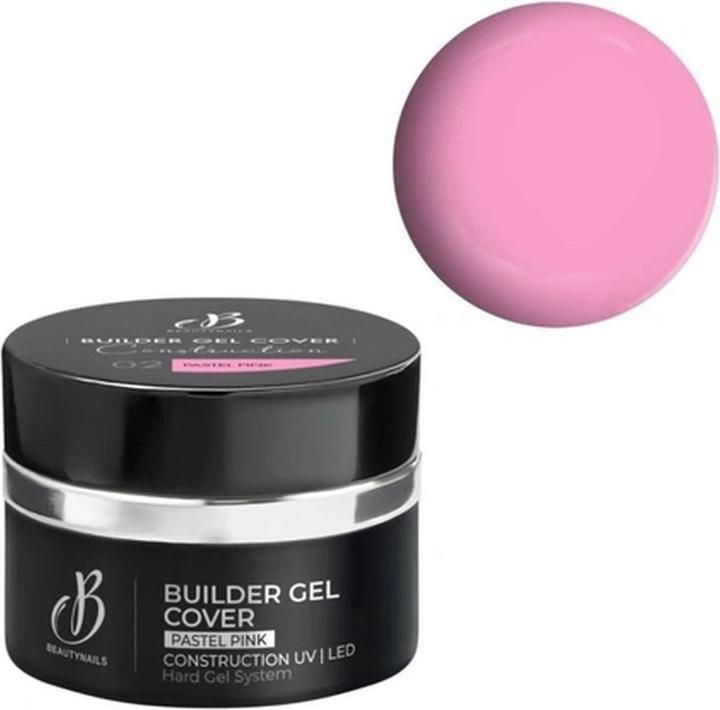 Actual product image Beautynails Bna Gel Builder 02 Pastel Pink 50g (Artificial nails, 02 Pastel Pink)