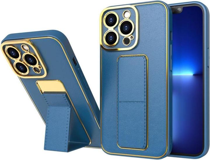 Produktbild Hurtel New Kickstand Case case for iPhone 13 with stand blue (Apple iPhone 13)