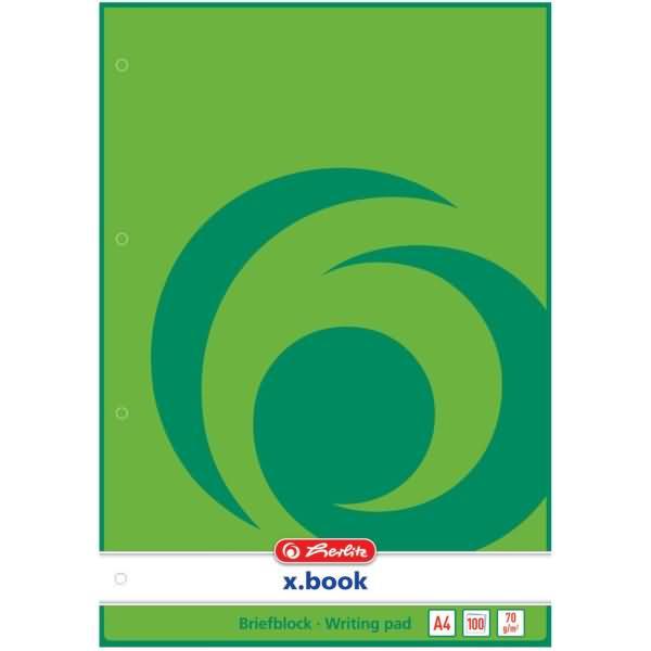 Thumbnail - Herlitz, Heft + Block, Briefblock x.book DIN A4 blanko (A4, Blanko, Kein Einband)