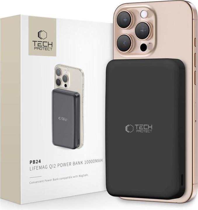 Productafbeelding Tech-Protect Power bank Media-tech PB24 LIFEMAG QI2 MAGSAFE POWER BANK 10000MAH (15 W)
