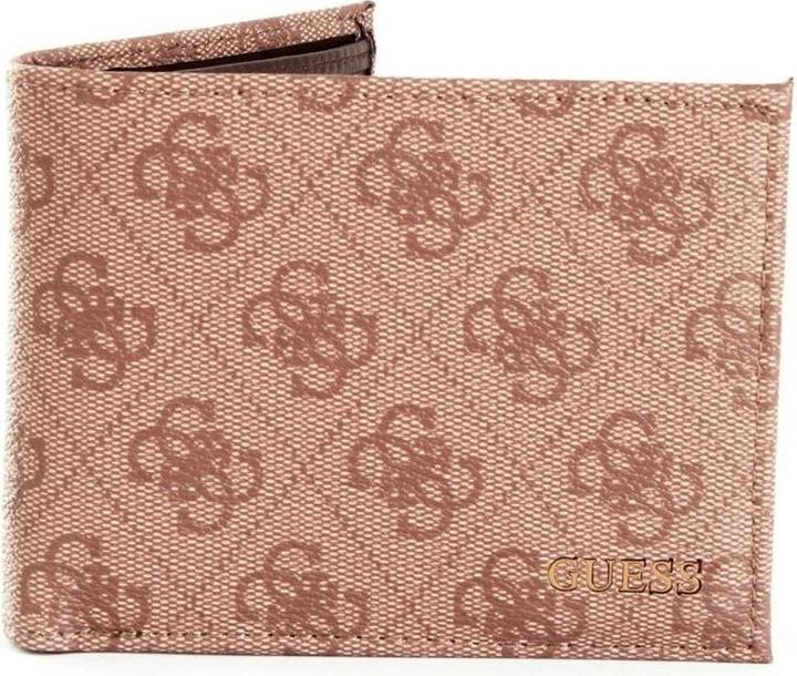 Actual product image Guess Vezzola, Textile Wallet, Coin Holder, Brown, Unisex