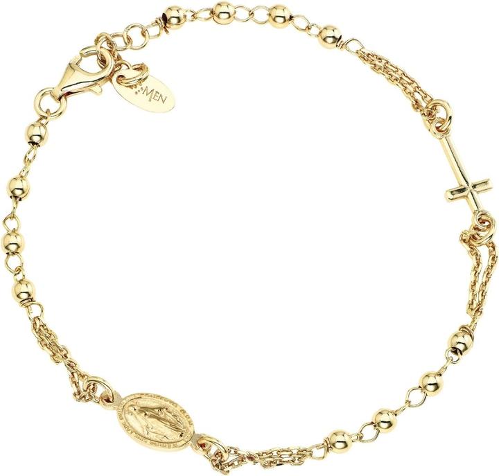 Amen Beads Rosary Armband (20 cm, Silber)