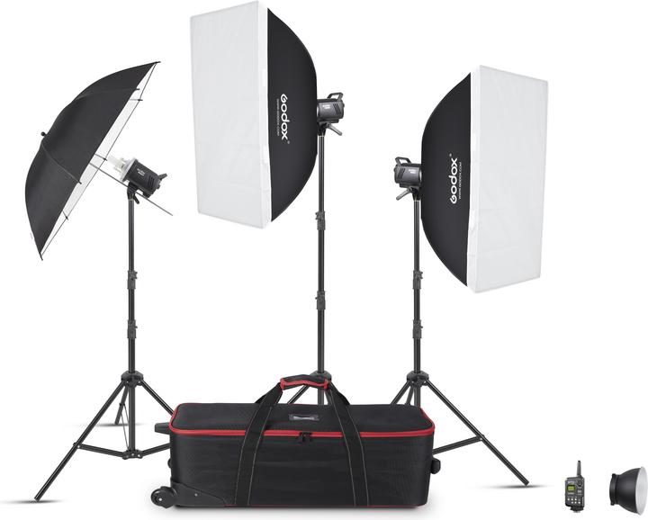 Produktbild Godox MS200V-D - Studio flash kit (3xMS200-V & accessories) (Set, 200 Ws)