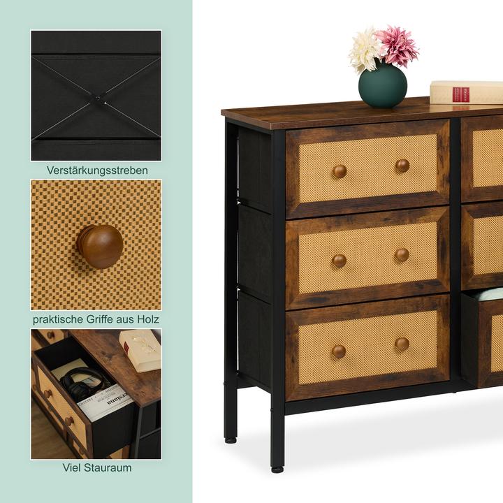 Produktbild Relaxdays Kommode (100 x 32 x 83 cm)