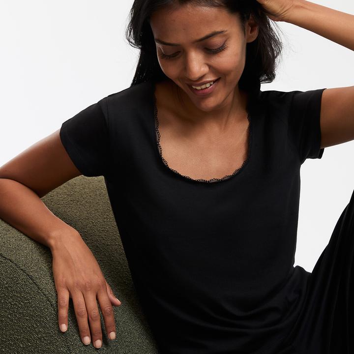 Produktbild La Redoute Collections Kurzärmeliger Pyjama aus Baumwolljersey (XXL)