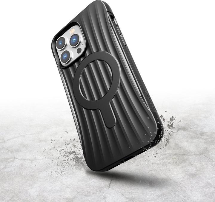 Actual product image X-Doria Clutch Case iPhone 14 Pro Max with MagSafe back cover black (Apple iPhone 14 Pro Max)