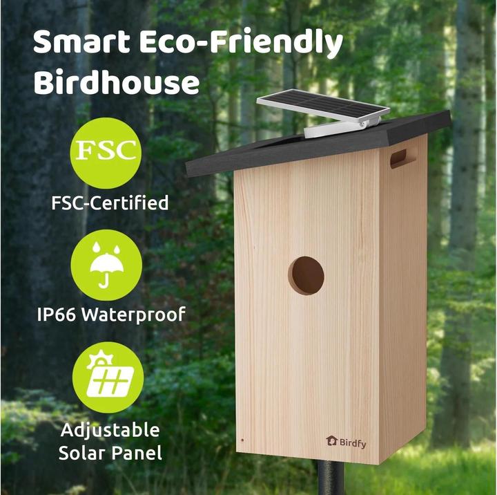 Produktbild Netvue Vogelhaus Nistkasten mit Kamera und Solar