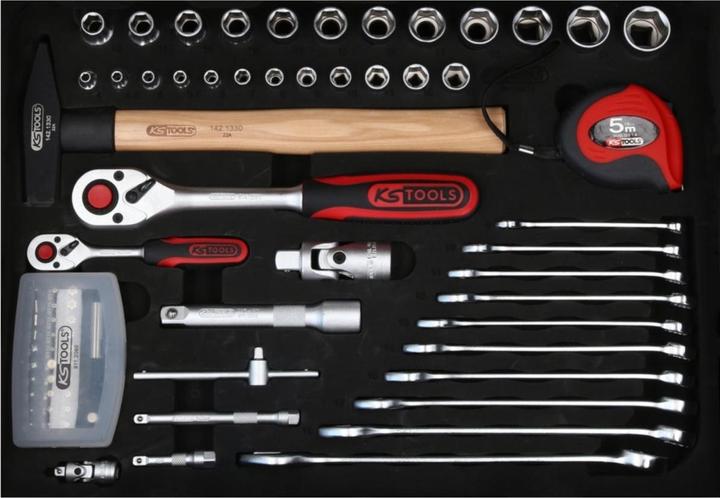 Actual product image KS Tools 1/4 + 1/2“ Elektriker-Werkzeugkoffer. 128-tlg. (128 pieces)