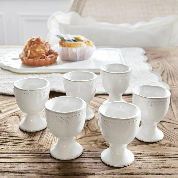 Immagine prodotto Loberon Set di 6 portauovo Fontienne White (6 x)