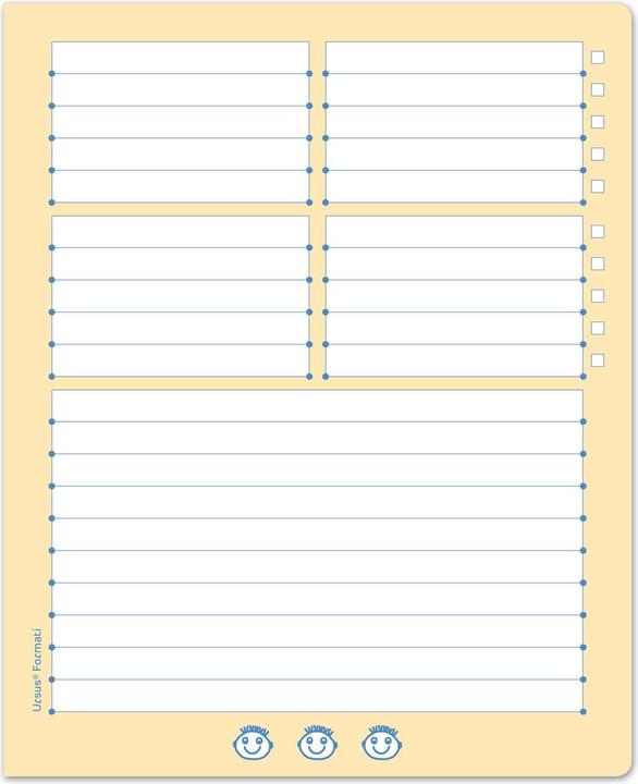 Immagine prodotto Ursus Quaderno V.2, 19,5 x 24 cm, foderato, multicolore (19,5 x 24 cm, Righe, Copertina morbida)