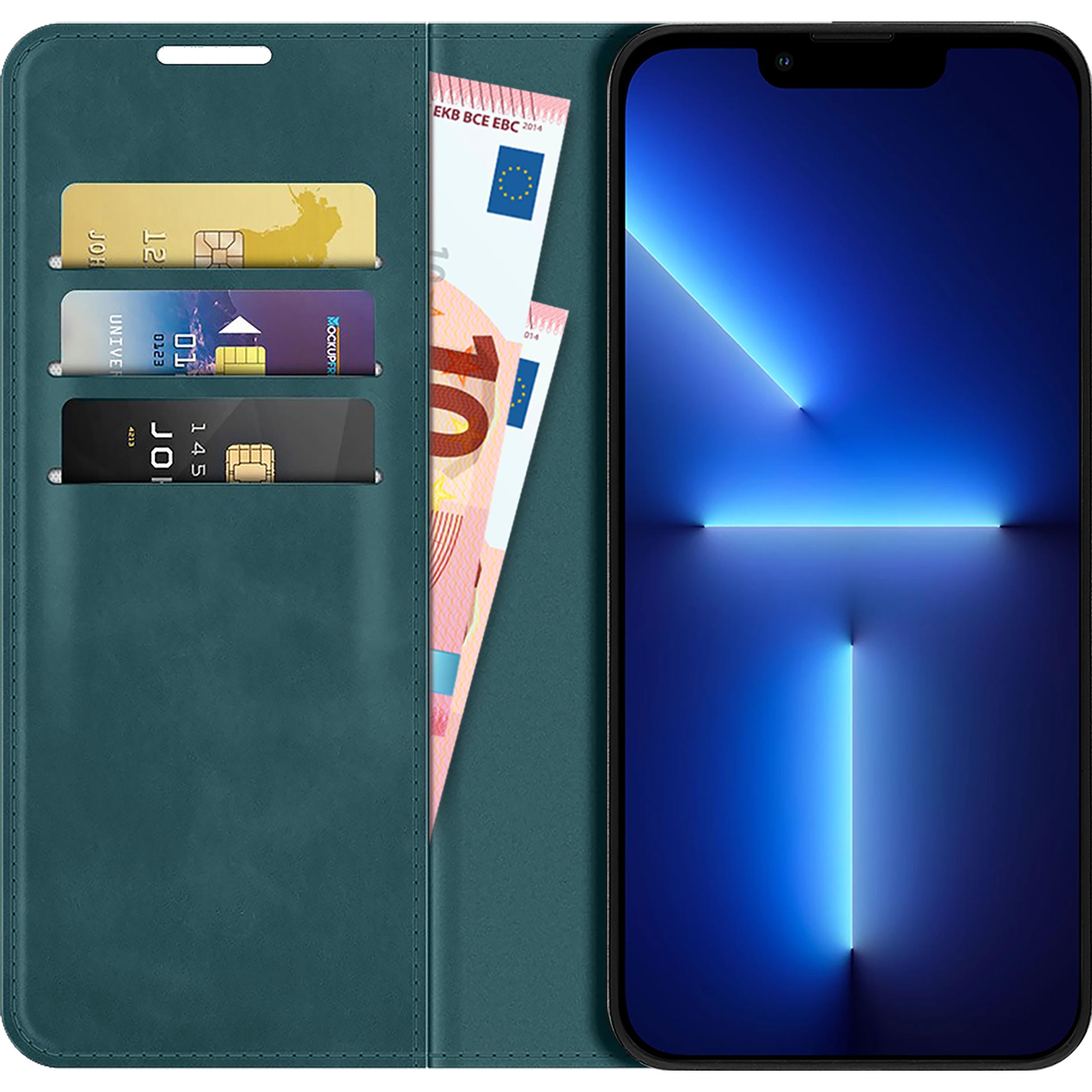 Thumbnail - Cazy Book Case Kompatibel mit iPhone 13 Pro - Hülle klappbar Magnetisch Kunstleder - (Apple iPhone 13 Pro), Smartphone H...