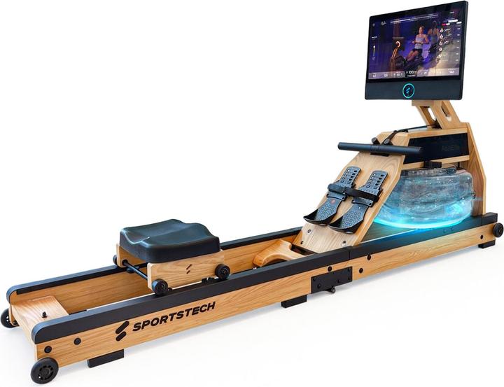 Sportstech Rudergerät AquaElite OAK