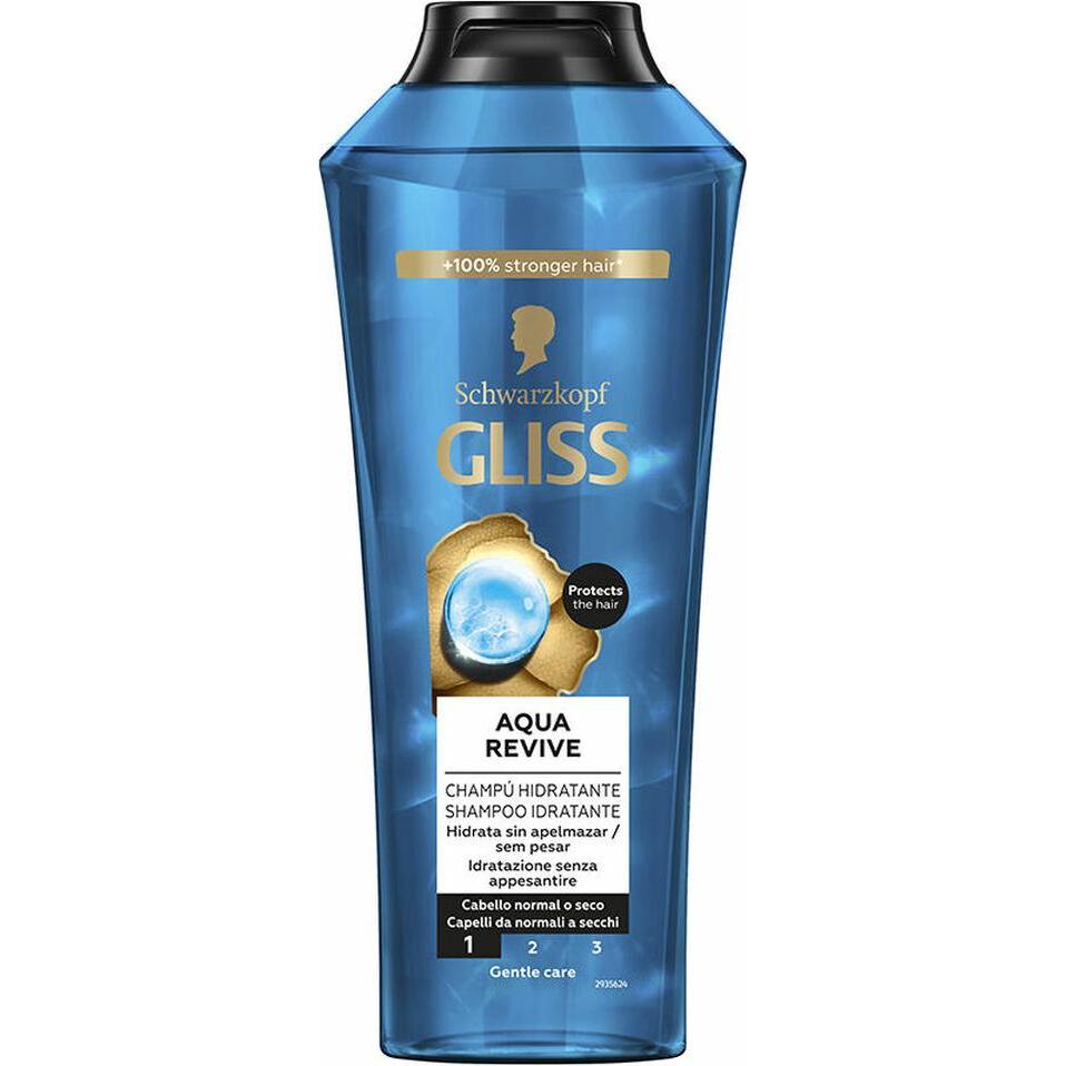 Schwarzkopf Gliss Aqua Revive Feuchtigkeitsshampoo 400 Ml (400 ml, Flüssiges Shampoo) (52856526)