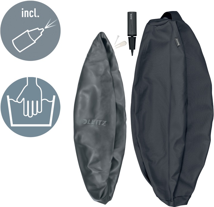 Immagine prodotto Leitz Sedile Ball Active Ø 55cm grigio velluto (55 cm)