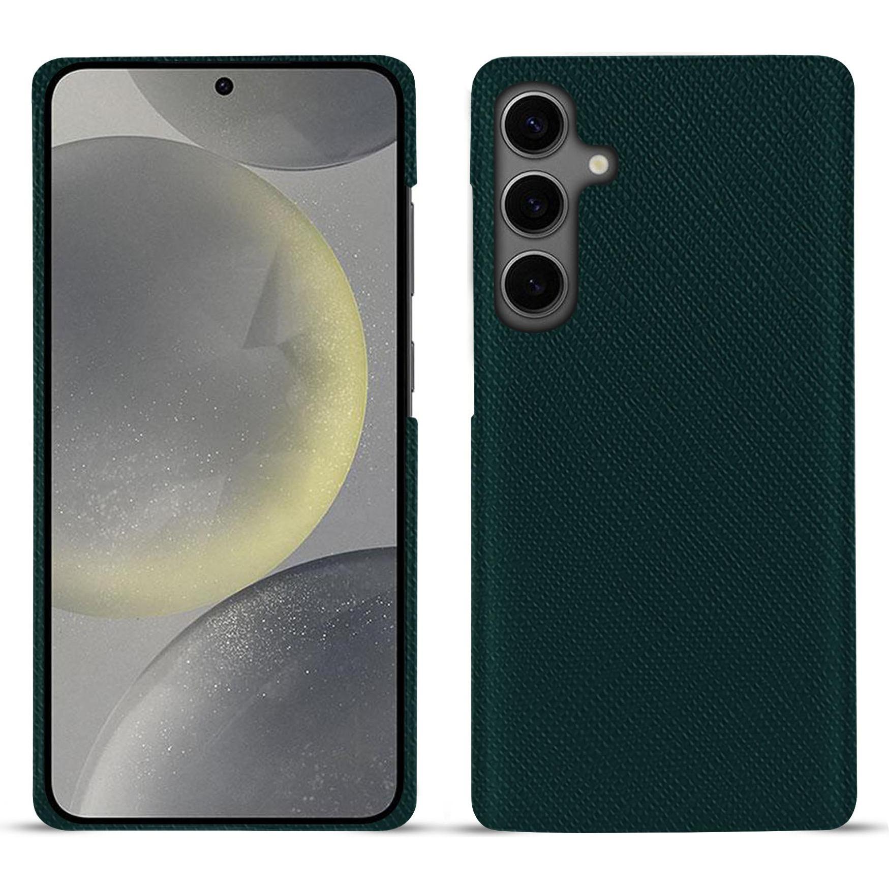 Noreve Lederschutzhülle (Samsung Galaxy S24), Smartphone Hülle, Grün