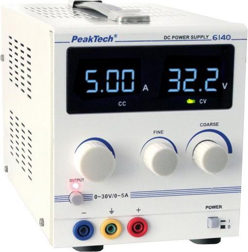 Actual product image Peaktech Laboratory power supply unit 1 channel 0...30 VDC 5 A ( 6140)