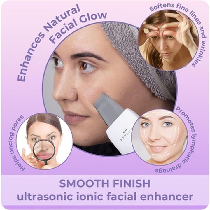 Actual product image Stylideas Stylpro Skincare Facial Tool with 4 Modes - Ultrasonic and Ionic Technology