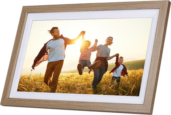 Actual product image Rollei Digitaler Bilderrahmen Smart Frame WiFi 152 Holzoptik Eiche (15.60", 1920 x 1080 pixels)