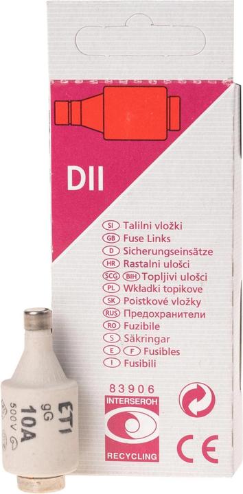Schönenberger Sicherungseinsätze DT II 10A (10 A)