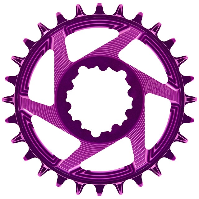 Actual product image e*13 Helix R Guidering SRAM Direct Mount chainring, 34 T., 3mm offset, 11/12-speed, eggplant (34)