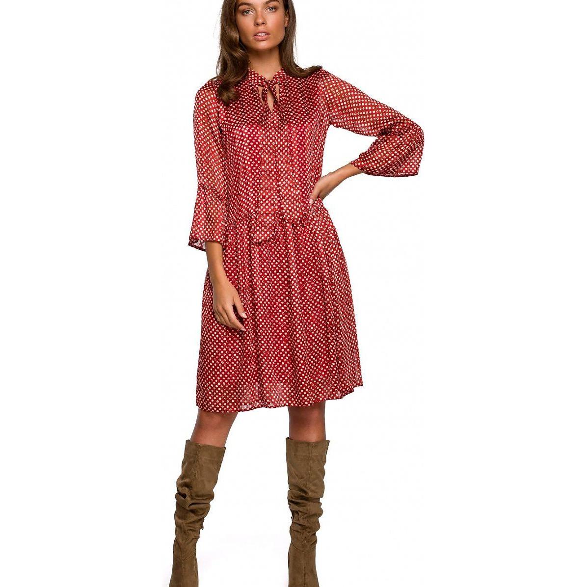 Stylove, Damen, Kleider, Alltagskleid, Rot, (XL)