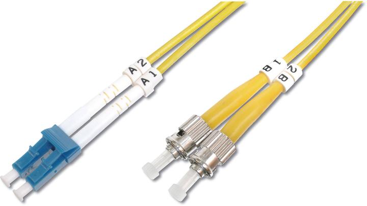 Image du produit Digitus Câble patch fibre optique LC vers ST OS2 monomode 09/125 duplex longueur 3m (3 m)