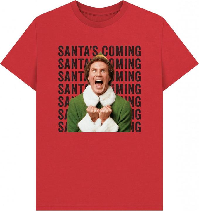Produktbild Elf Santa's Coming TShirt (M)