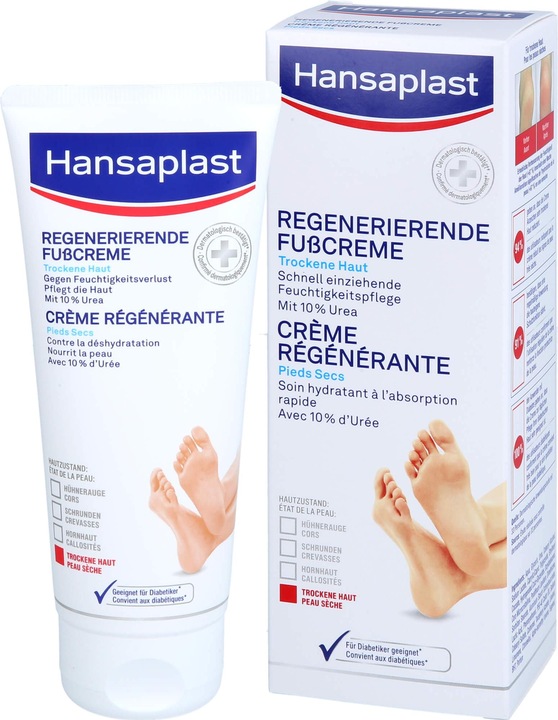 Actual product image Beiersdorf Hansaplast foot cream 10% urea, 100 ml CRE (Foot bath, 100 ml)
