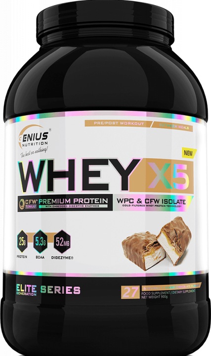 Image du produit Genius Nutrition Whey-X5 (Bueno Chocolate, 900 g)