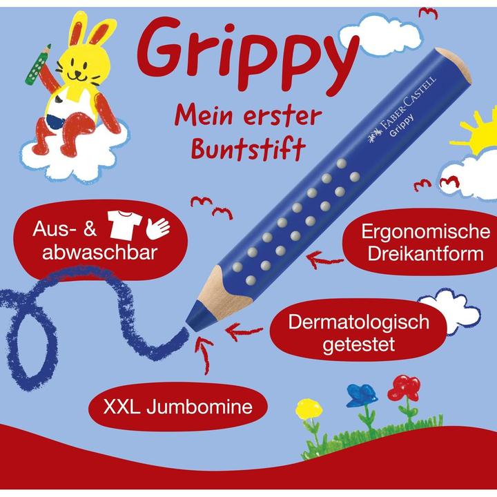Produktbild Faber-Castell Wachsmalstift Grippy (6x)