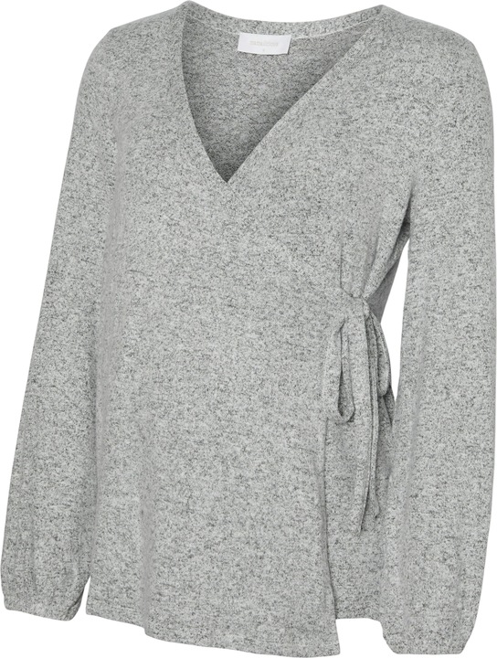 Image du produit Mamalicious Normal geschnitten V-Ausschnitt Top Bluse (L)