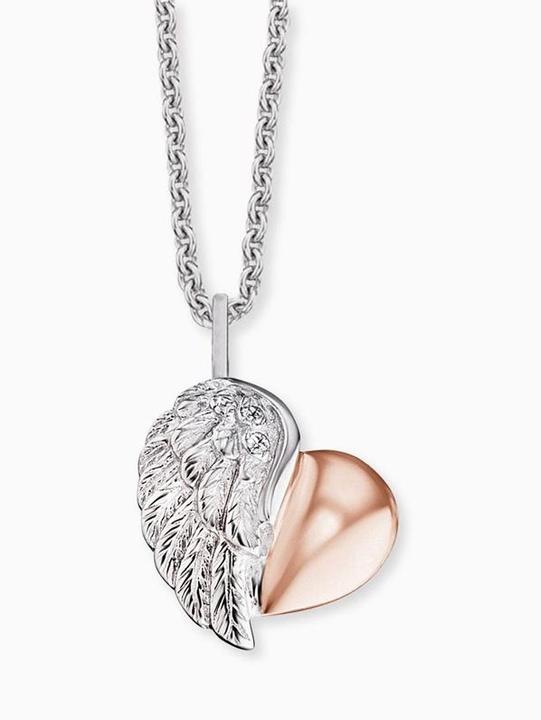 Immagine prodotto Engelsrufer Collana con ali di cuore (Argento 925, 44 cm)
