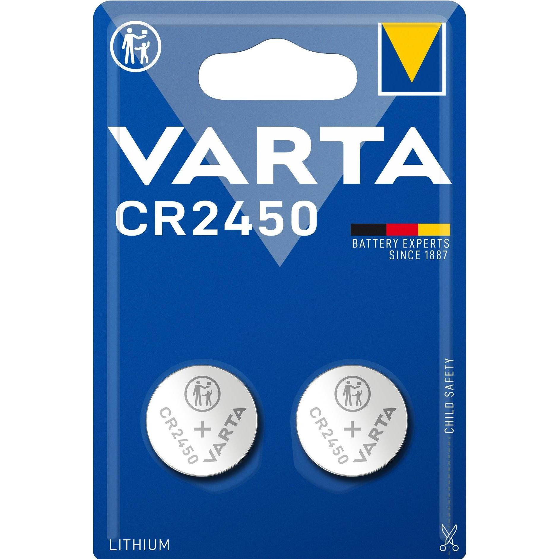 Varta Elettronica CR2450 (2 pz., CR2450, 560 mAh), Batterie + pile