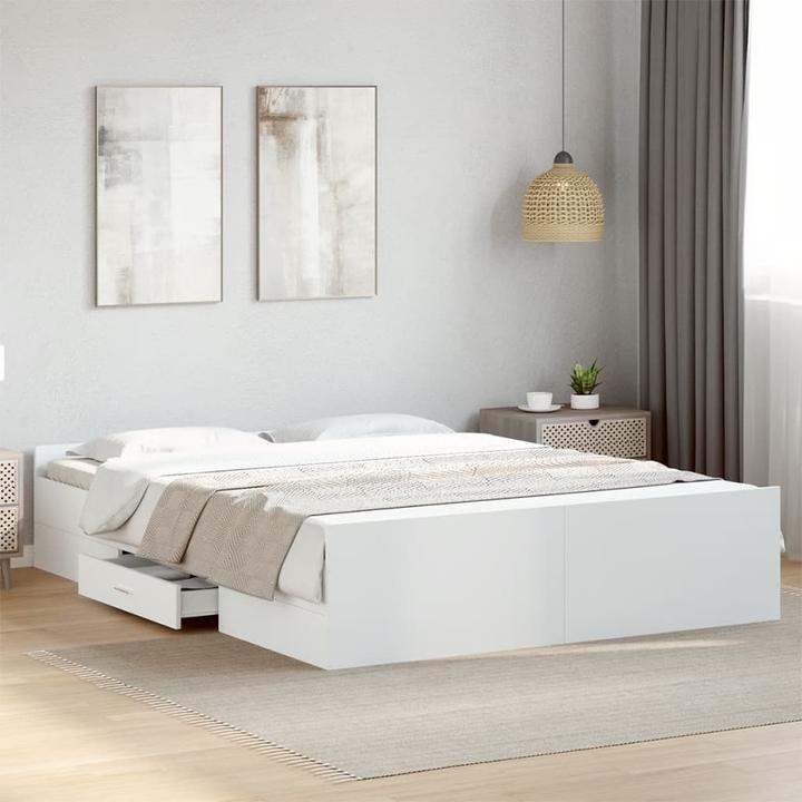 Image du produit VidaXL Cadre de lit avec tiroirs (160 x 200 cm)