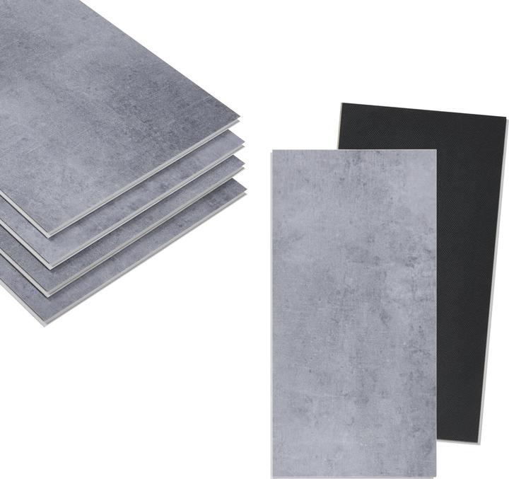 Image du produit neu.holz SPC Klickboden Aldire 120 St. 22,326 m² Betonoptik () (Sol en vinyle, 22.33 m²)