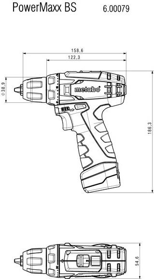 Actual product image Metabo Battery 2-speed drill screwdriver PowerMaxx BS