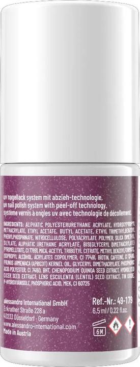 Immagine prodotto Alessandro ALESSAN Striplac UV Colour Stardus 6.5ml (179 Polvere di stelle Shimmer, Vernice UV gel)