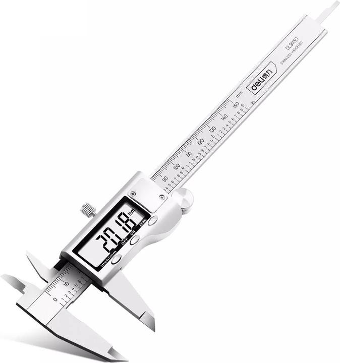 Immagine prodotto Deli Tools Calibro a corsoio 150 mm EDL91150 (argento) (15 cm)